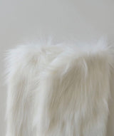 ファーレッグウォーマー(WHITE, BLACK 2COLORS!)