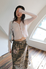 ローズNスターポケットロングスカート カモフラージュ