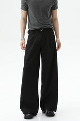 Detachable Belt Wide Leg Trousers