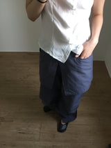 Nylon wrap skirt pants (2color)