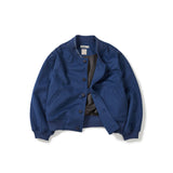 Wool blouson jacket / Deep blue