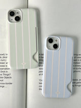 Apple Green Stripe Card Hard Case