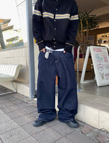 No.1106 curved P wide denim PT