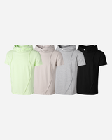 Inset Hooded Seam Short Sleeve T-shirt