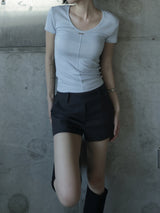 Asheran Two-Button Low Shorts