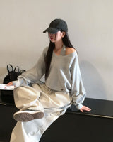 [ORIGINAL] Mellow U-Neck Long Sleeve Knit