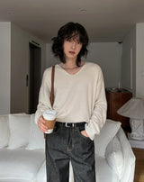 Robben Mohair Deki V-neck Knit