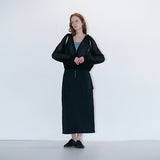 Logo hoodie zip-up black