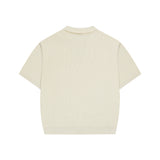 XTK152 Cuban Cara Short Sleeve Knit Cardigan (IVORY)
