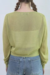 Sorbet Button Cardigan [Olive]