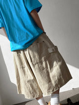 Hotstern Sun Embroidered Cotton Bermuda Shorts 3color