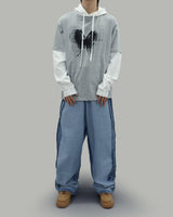 フライフード長袖Tシャツ (グレー)