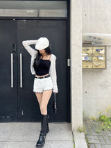 Rué Rue Fringe Snap Beret (2 colors)