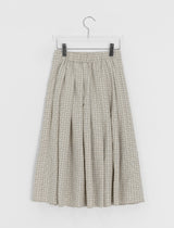 Ligon Diagonal Check Long Skirt