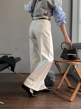 Lucain 307 Cotton Spandex Wide Pants / 5 colors