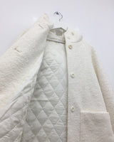 [MD Pick]ファインウールフーデッドハーフコート (2color)
