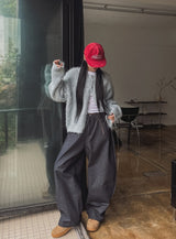 Diano raw balloon denim pants