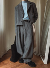 Comel wool crop blazer