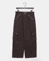 [MADE] Inku Color-block Pocket Cargo Wide Long Pants