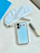 BLUE GOLDFISH Silver Epoxy Case