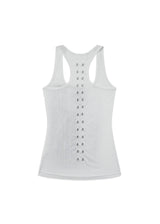 KY08-スパンコール フェイス スリーブレス(WHITE)