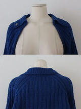 COLLAR BOLERO KNIT CARDIGAN (5COLORS!)