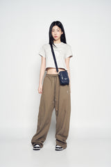 25SS エッセンシャルデニムミニクロスバッグ ダークブルー