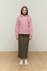 BIG CHERRY DRAWING HOODIE [DARK PINK]