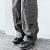 Quilted Panel Utility Pants