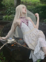 Rose Island AW24 エルフガーディアン - バインラップドエルフメイジミディドレス