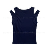 Chief double strap ribbed sleeveless