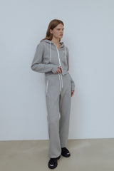 EARTHYUSE TWO-WAY TRACK PANTS - GRAY