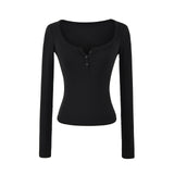 [1+1] Leonie Henley Slim T-Shirt
