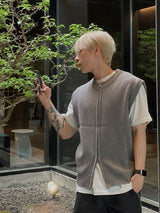 Round Knit Vest 3C