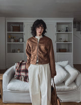 Paul No Collar Wool Jacket