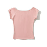 Ringo Lace Neck Half T-shirt