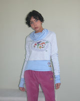Veggie Crop L/S, Gray