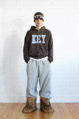 Keymisery Handmade Angora Beanie (Brown)