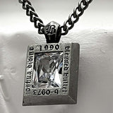 frame stone II necklace_DIA