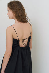 Summer tie dress_black
