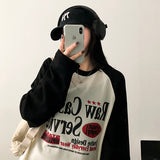 Tane Color Raglan Knit Long Sleeve T-shirt