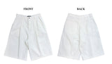 シティクラシックピンタックバミューダパンツ(White)
