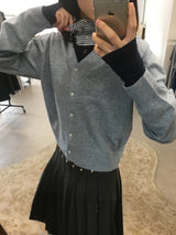 カシミアボカシVカーディガン (3color)