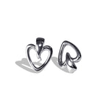 HEART TARGET EARRING