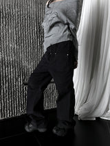 dying cutting zipper pants