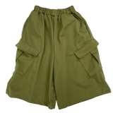 diagonal cargo bermuda pants