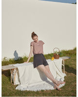 Lily swimdress Indi pink&Charcoal