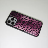 Wild Luxe Leopard Phone Case Berry (BK_Epoxy)