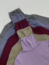 [Brushed クロンボーダータートルネックTシャツ