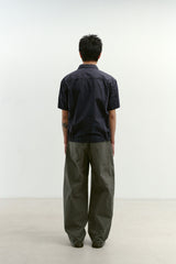 Semi Curved Herringbone Twill Pants (Khaki)